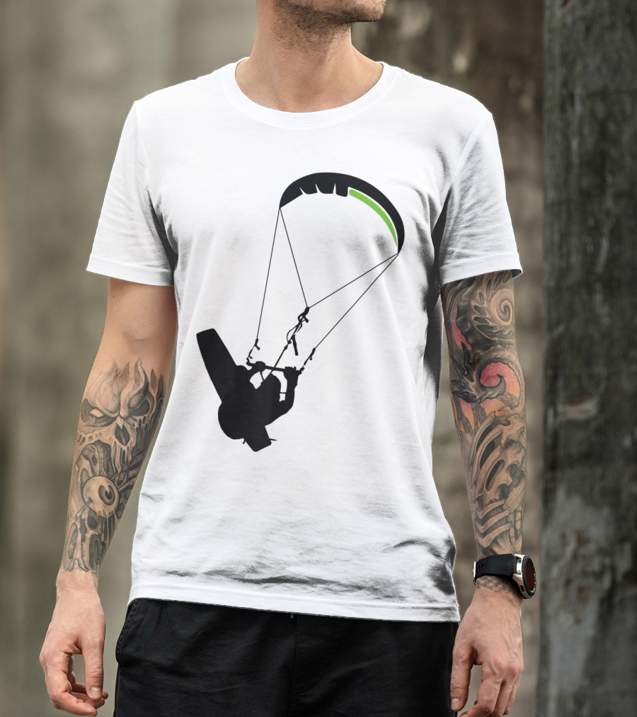 Cool Kitesurfing I Kitesurf Silhouette Adventure T-Shirt