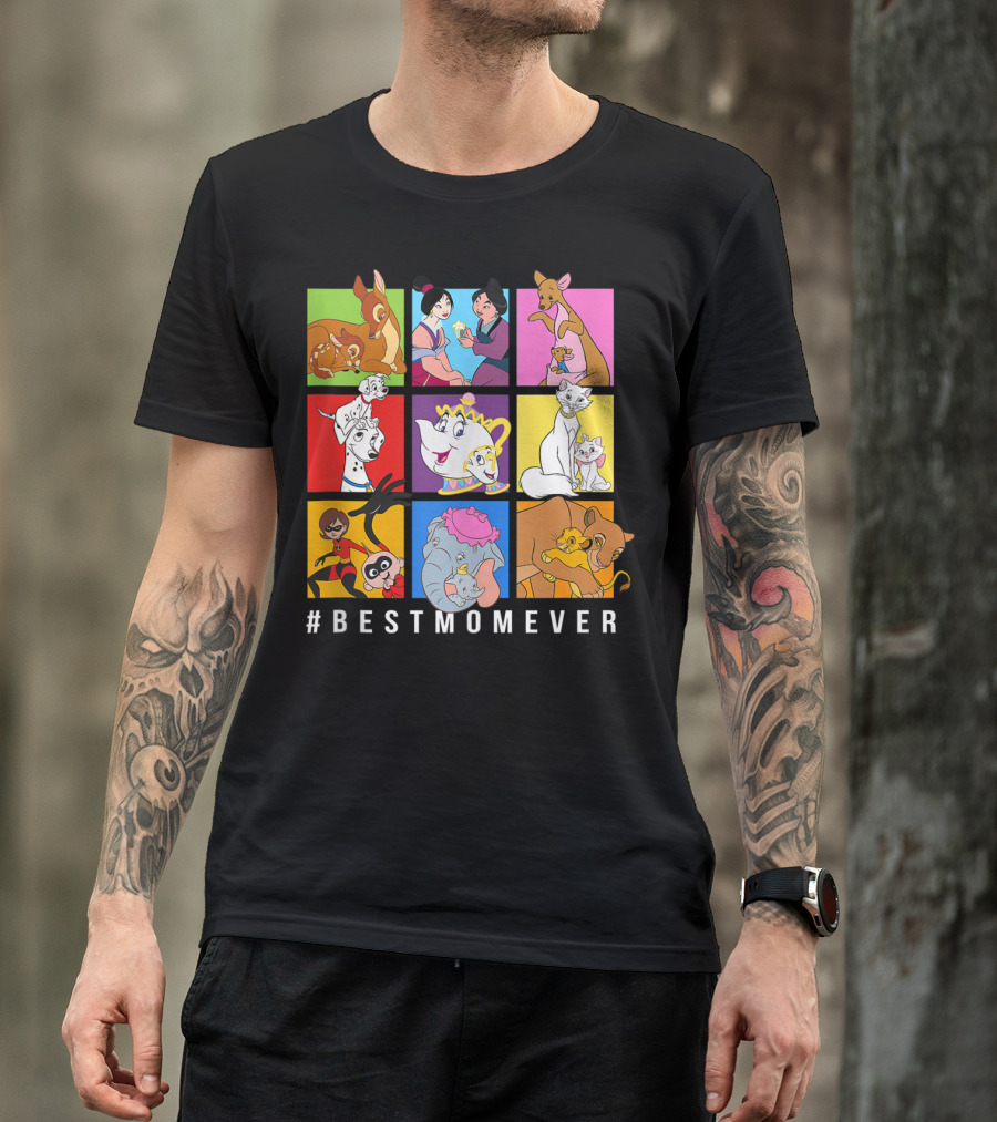 Disney Mother's Day Tank Top #BestMomEver Featuring Dumbo Mulan Bambi Lion King Aristocats T-Shirt