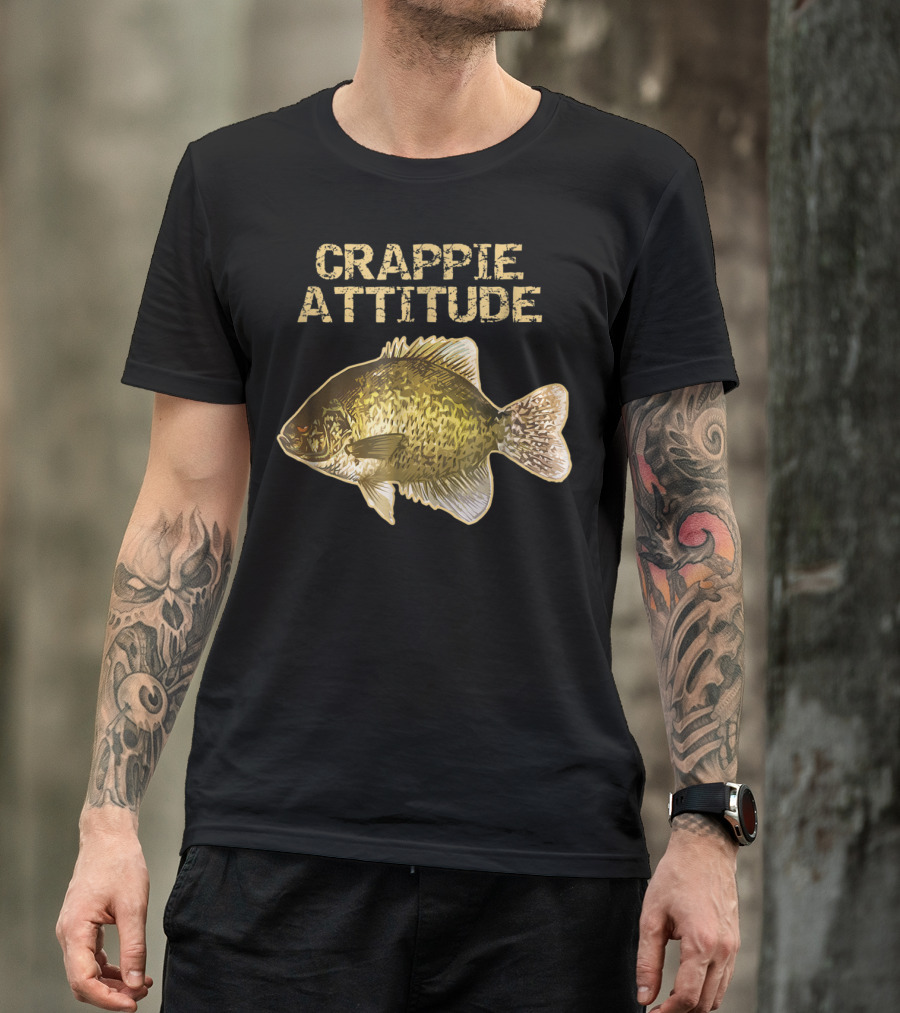 Crappie Attitude Crappie Fishing T-Shirt