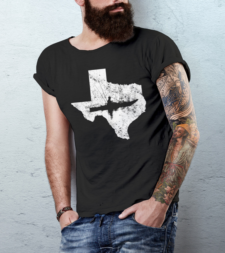 Kayak Fishing In Texas State T-Shirt