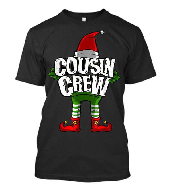 Cousin Crew Christmas Elf Festive Holiday T-Shirt