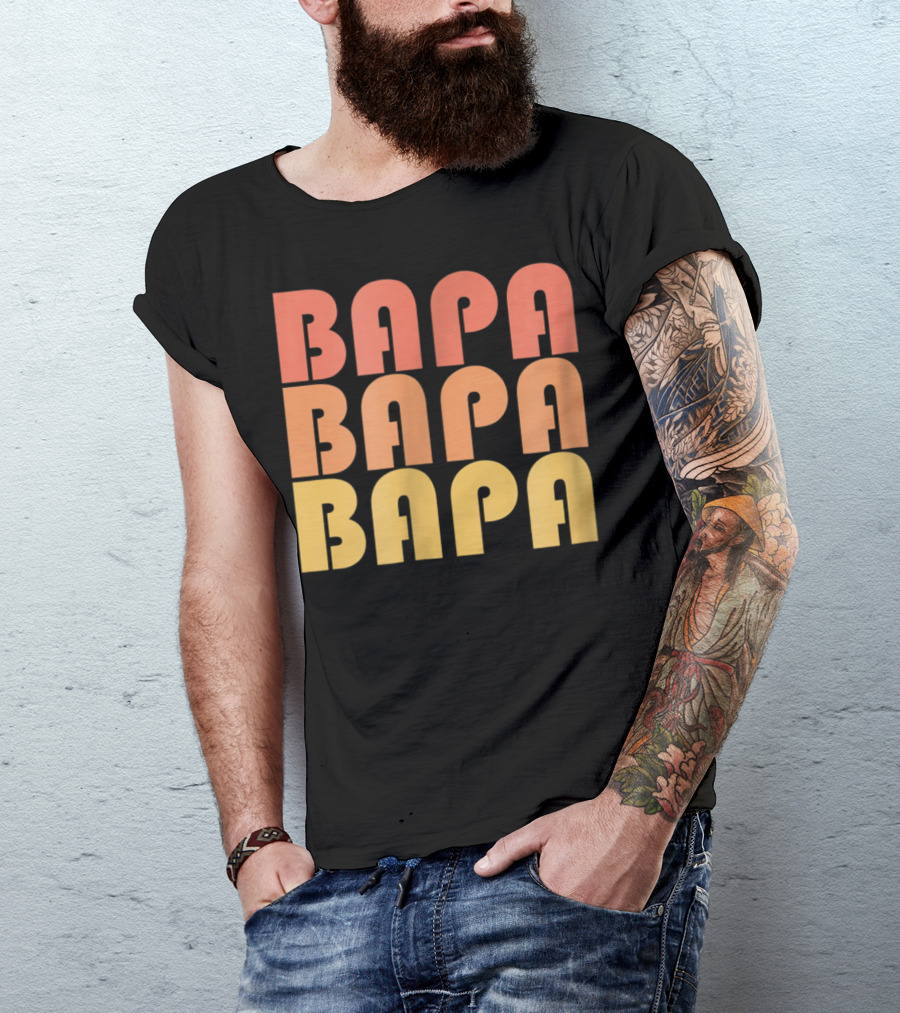 Bapa Retro Vintage Typography 1970s T-Shirt