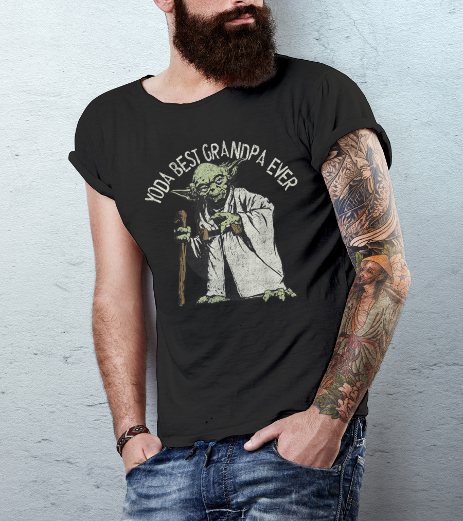 Star Wars Yoda Best Grandpa Ever T-Shirt