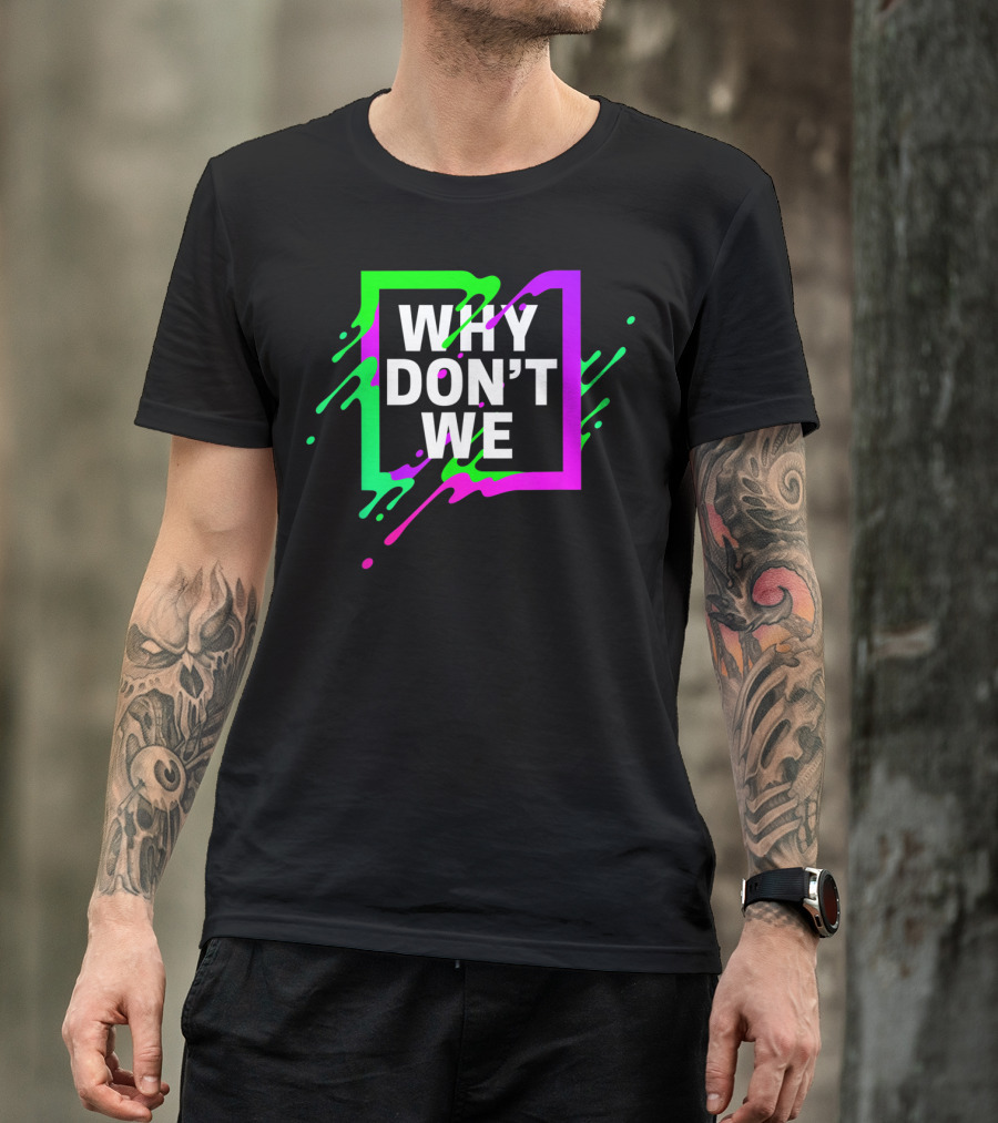 Why Don't We Neon Splash Box T-Shirt