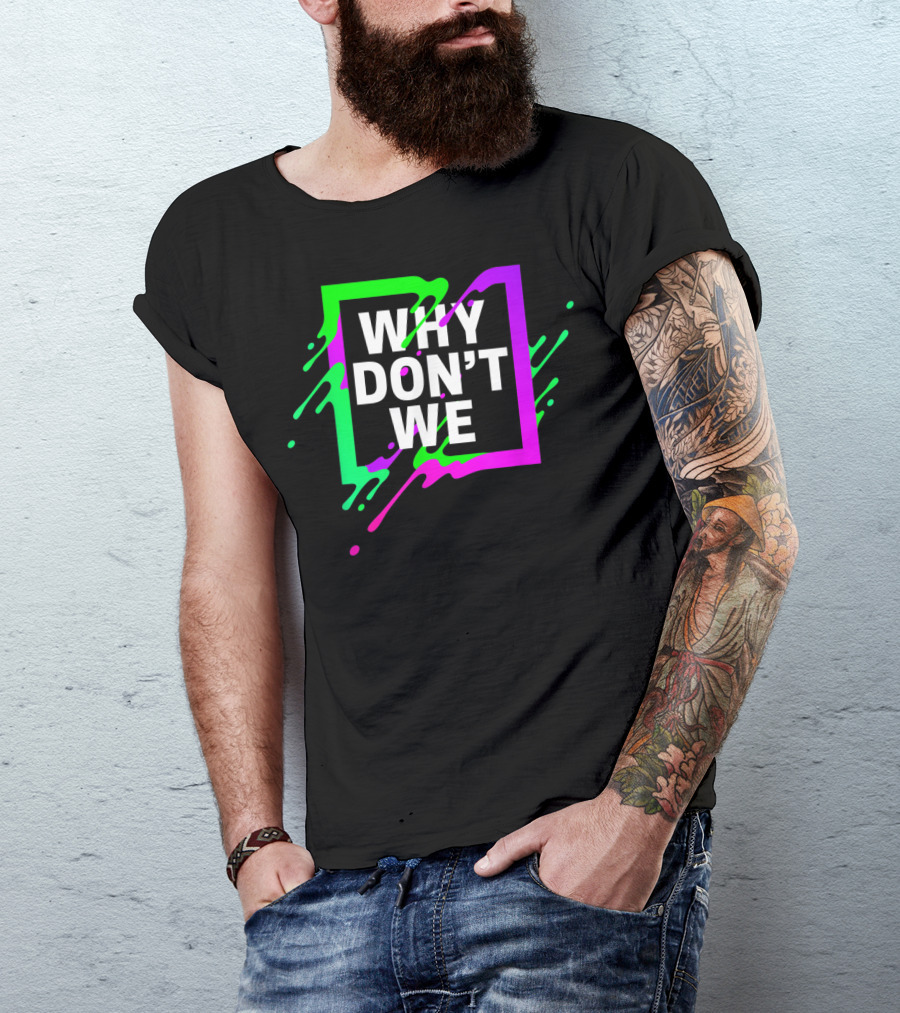 Why Don't We Neon Splash Box T-Shirt