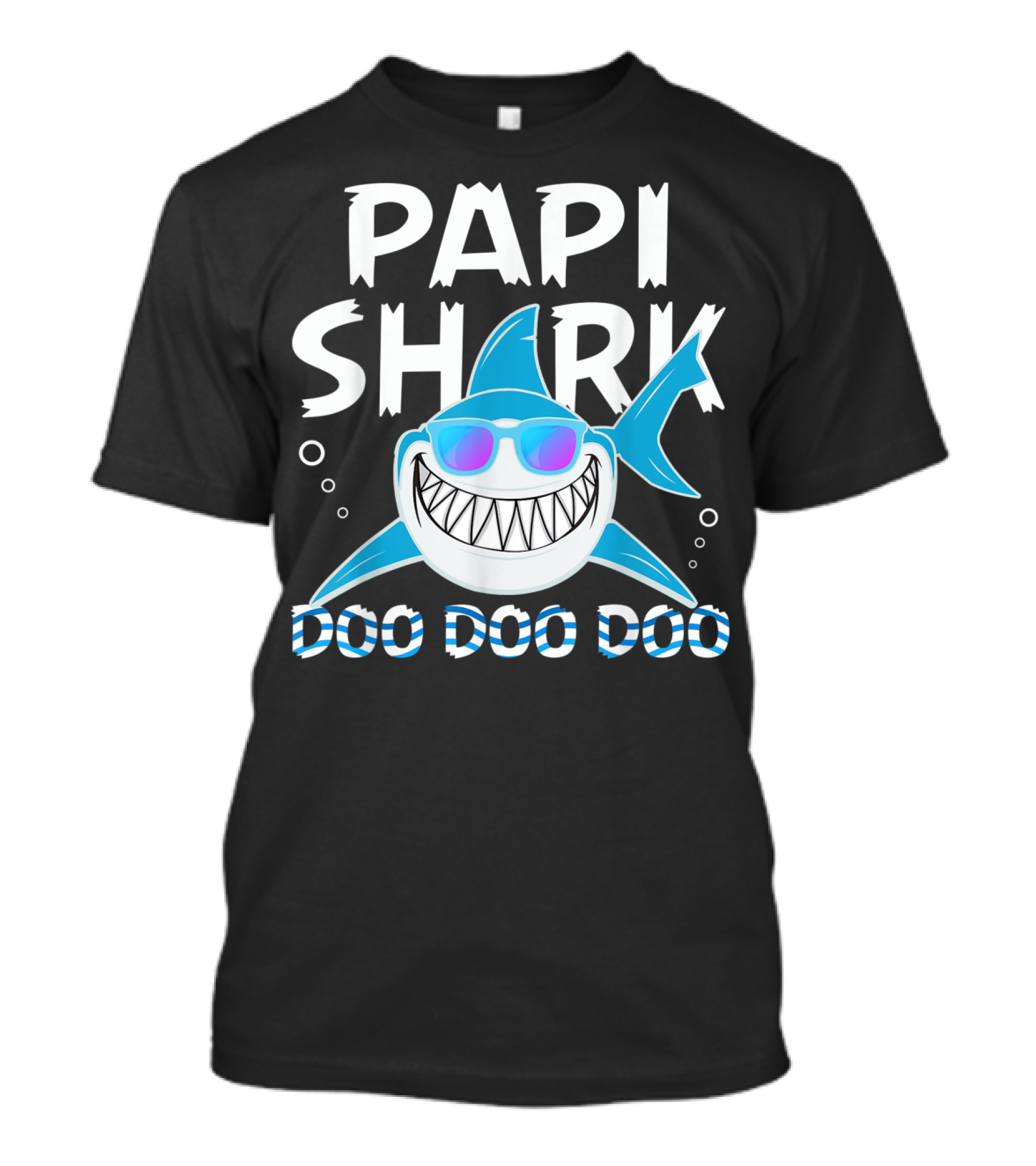 Papi Shark Doo Doo Doo Vintage Father's Day T-Shirt