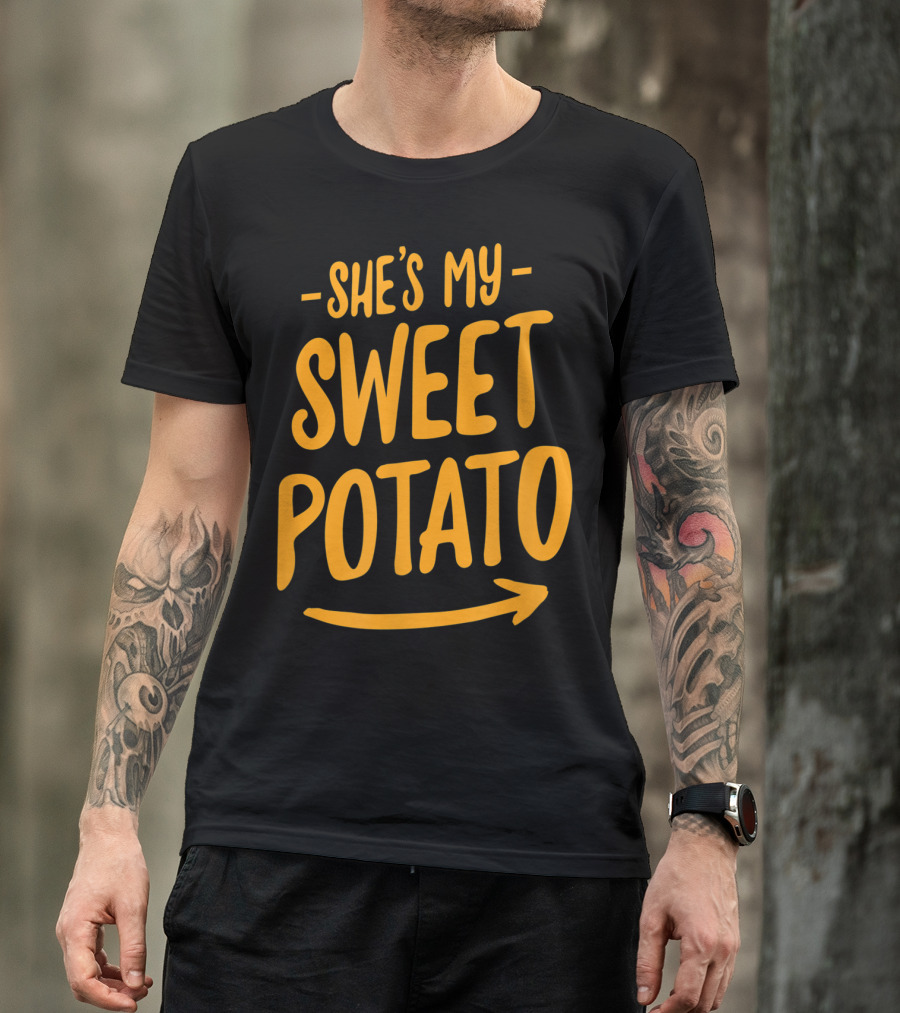 SHE'S MY SWEET POTATO I YAM COUPLE'S T-Shirt