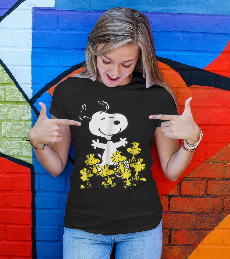 Peanuts Snoopy And Woodstock Chick Party T-Shirt