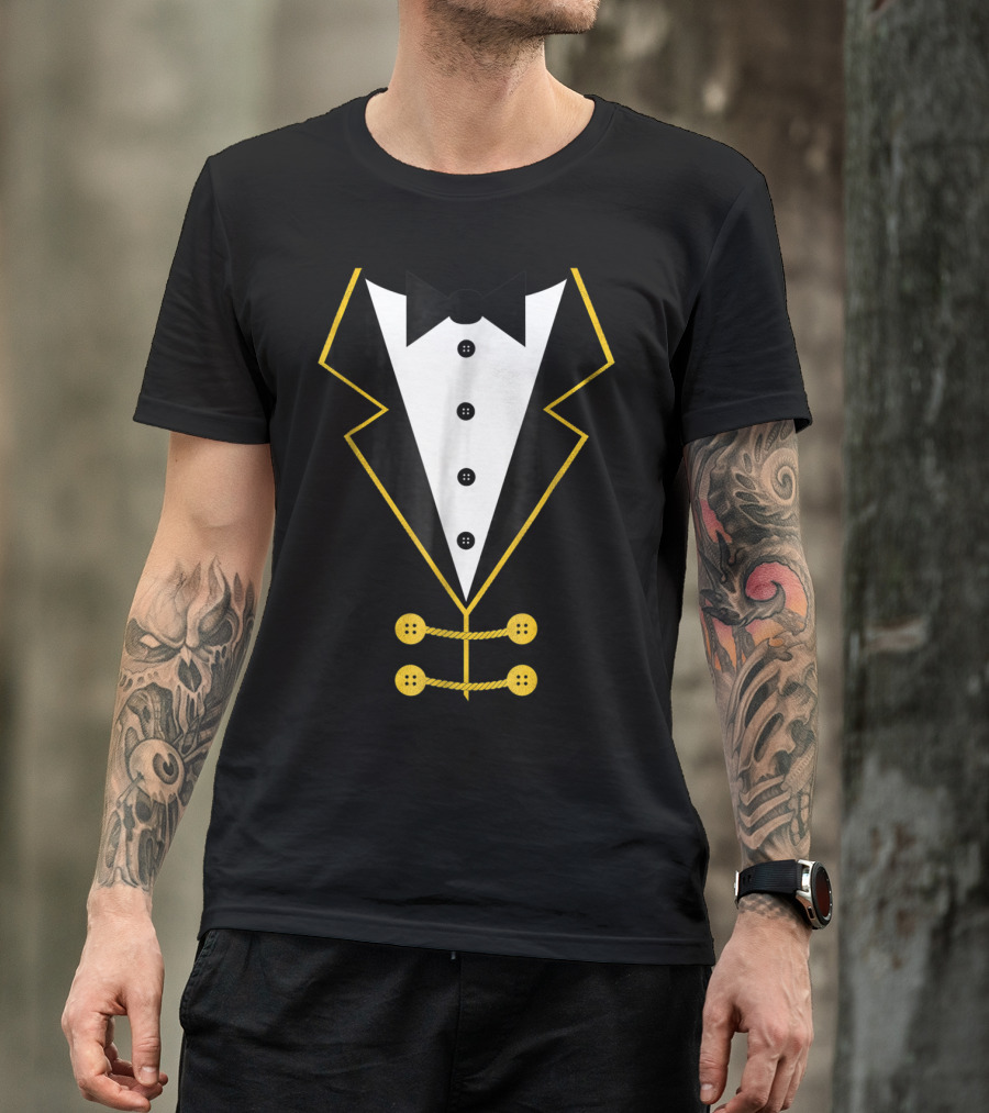 Ringmaster Circus Tuxedo Costume Black Tie Event T-Shirt