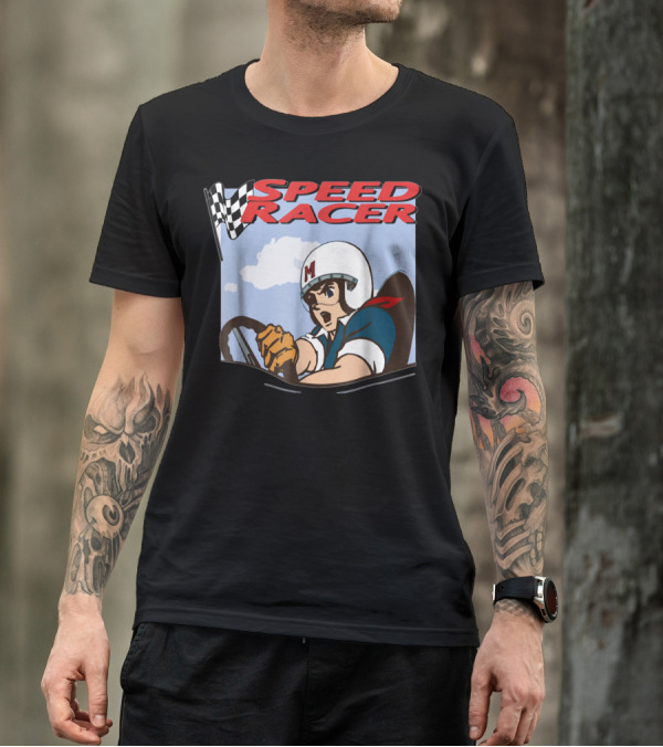 Speed Racer Classic Cartoon Driver Racing Adventure T-Shirt