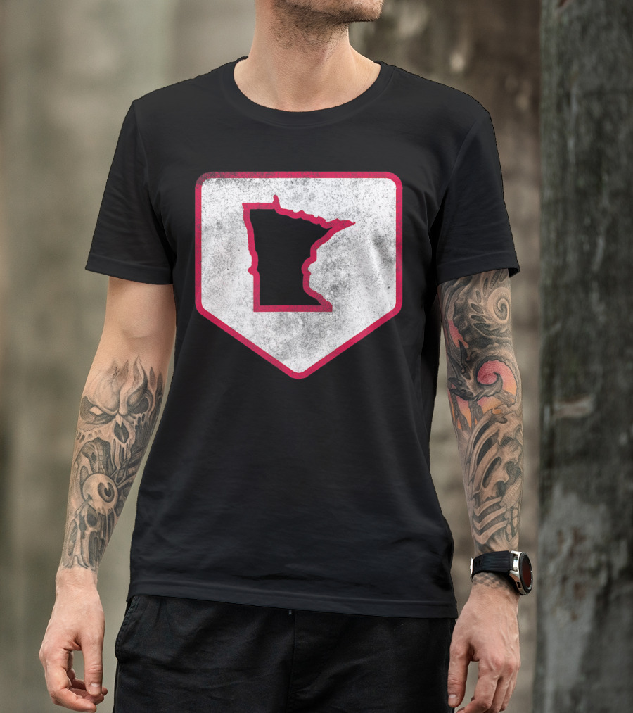 Vintage Minnesota Baseball Home Plate MPLS STP T-Shirt