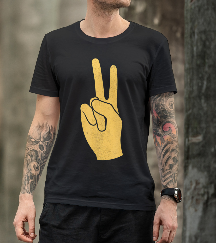 Southern California Victory Yellow Peace Sign T-Shirt