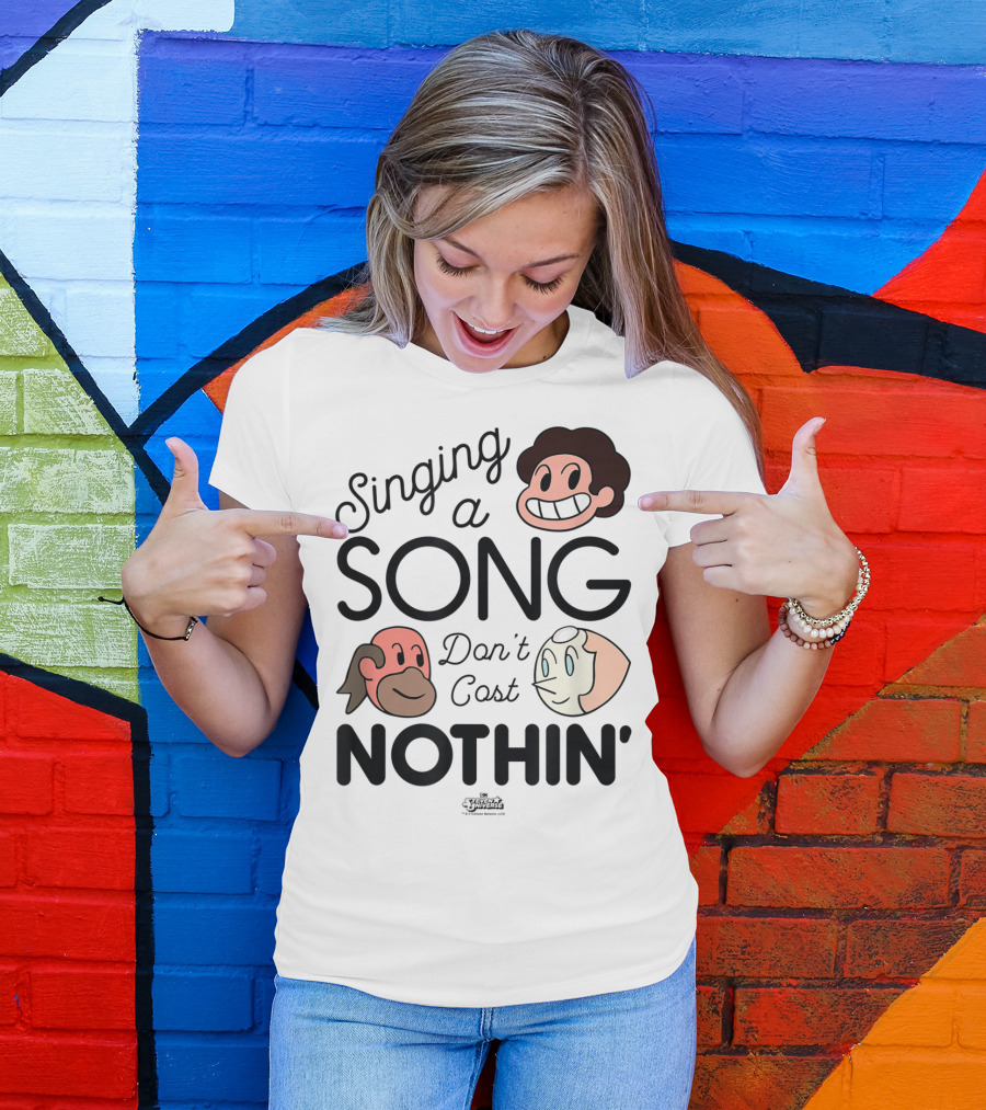 Singing A Song Don't Cost Nothin' Steven Universe Cartoon Network Characters T-Shirt
