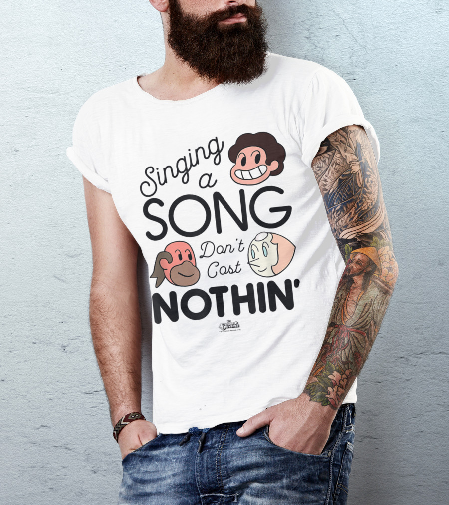 Singing A Song Don't Cost Nothin' Steven Universe Cartoon Network Characters T-Shirt