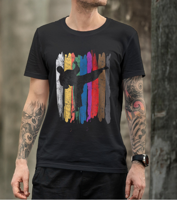 Taekwondo Belt Colors Kick Sports T-Shirt