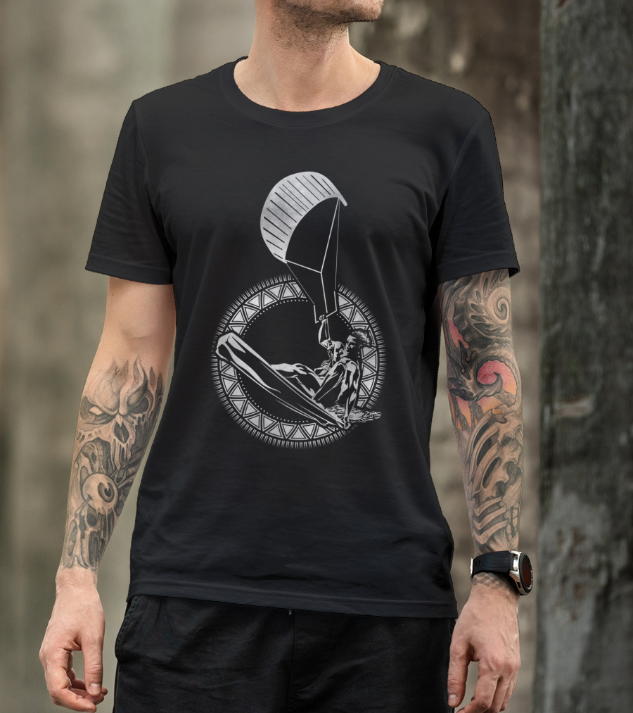 Kitesurfing Kiteboarding Kite Surfer Water Wind Ocean Adventure T-Shirt
