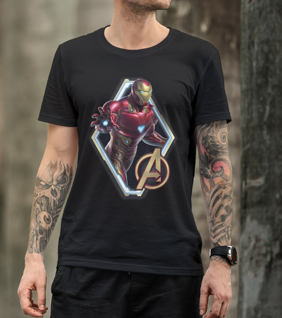 Iron Man Avengers Endgame Iconic Armor Pose T-Shirt
