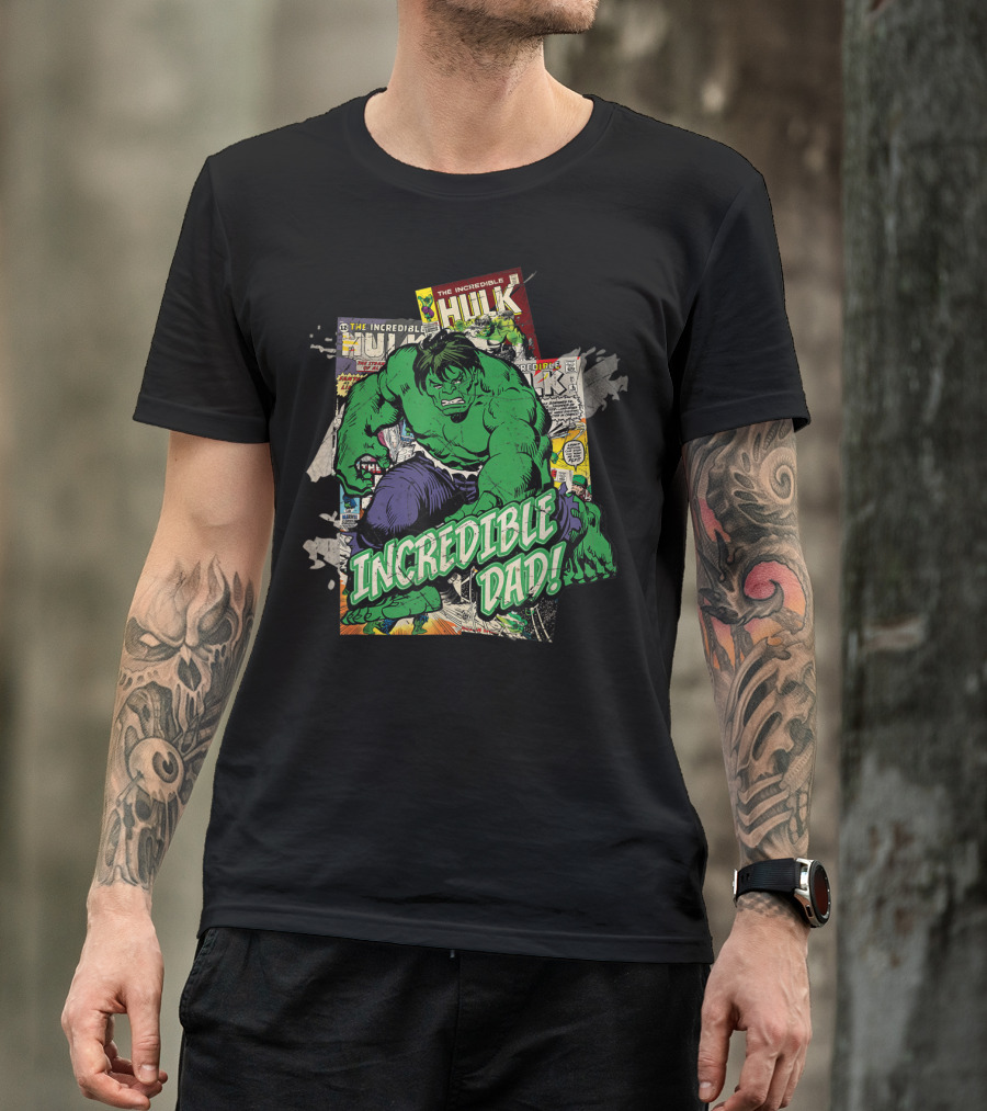 Marvel Hulk The Incredible Hulk Incredible Dad T-Shirt