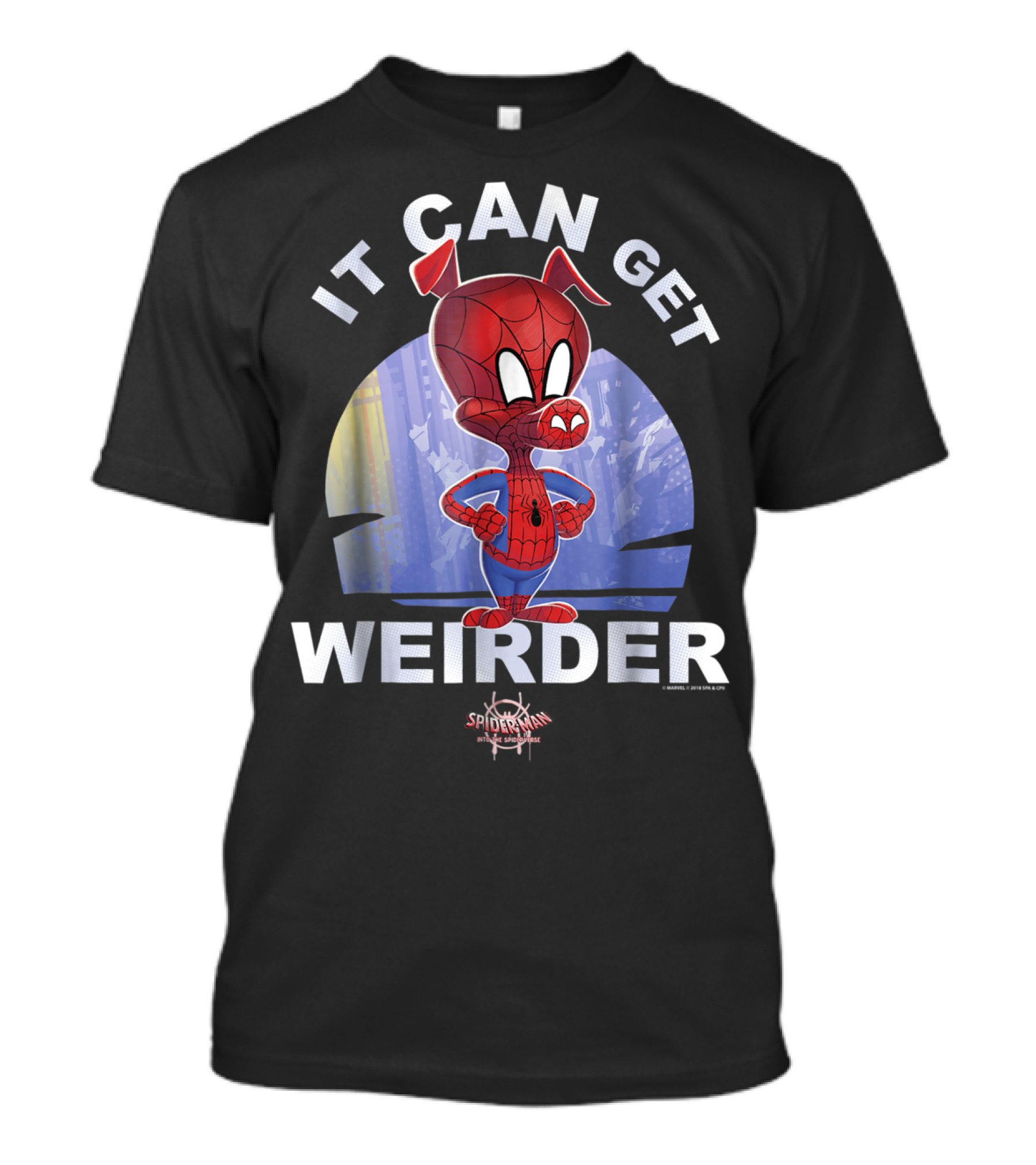 Marvel Spider Man Spiderverse It Can Get Weirder Spider Ham T-Shirt