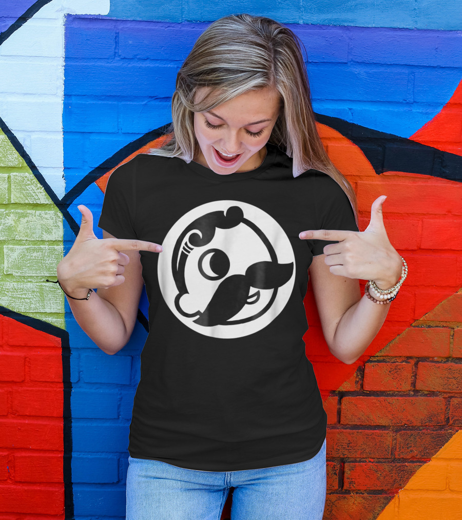 Natty Boh Mascot Icon Mustache Circle T-Shirt