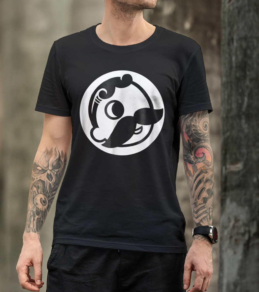 Natty Boh Mascot Icon Mustache Circle T-Shirt