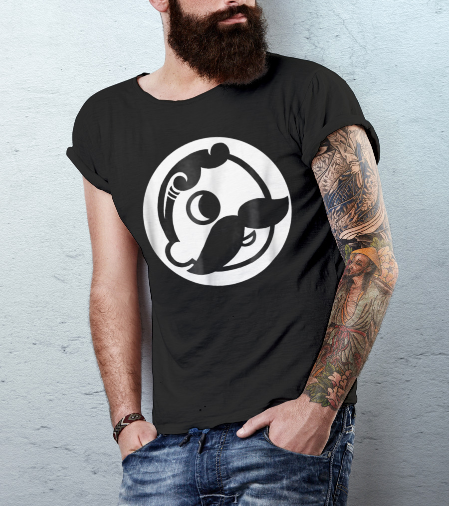Natty Boh Mascot Icon Mustache Circle T-Shirt