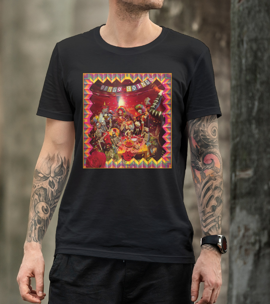 Oingo Boingo Dead Man's Party Skeleton Festival Bühne T-Shirt