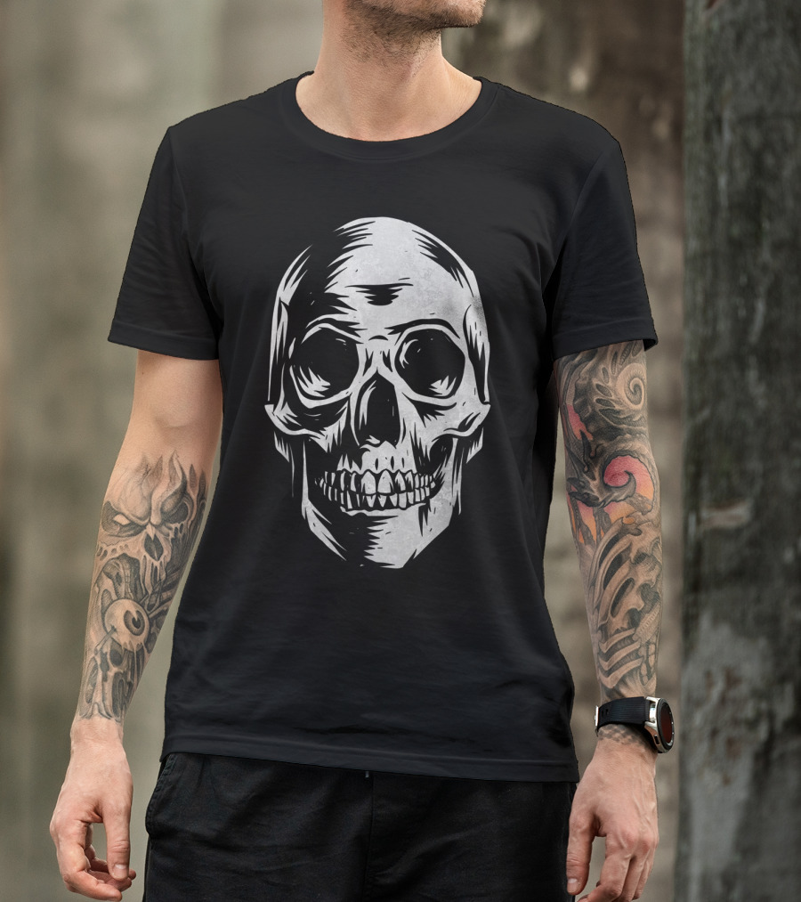 Skull Distressed Vintage Hall T-Shirt