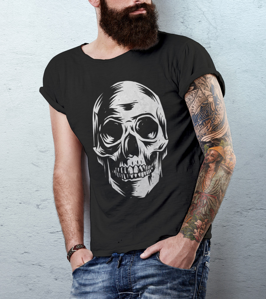 Skull Distressed Vintage Hall T-Shirt