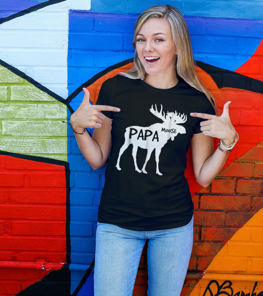 Papa Moose Funny Idea Dad T-Shirt