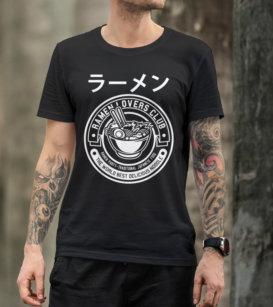 Ramen Lovers Club Traditional Japanese Food World Best Delicious Noodle T-Shirt