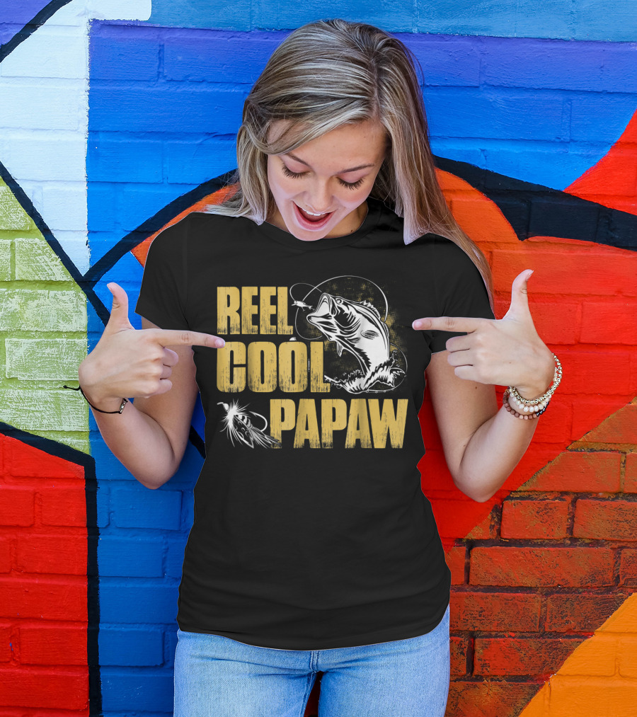 Reel Cool Papaw Fishing Bass Jumping Lure T-Shirt