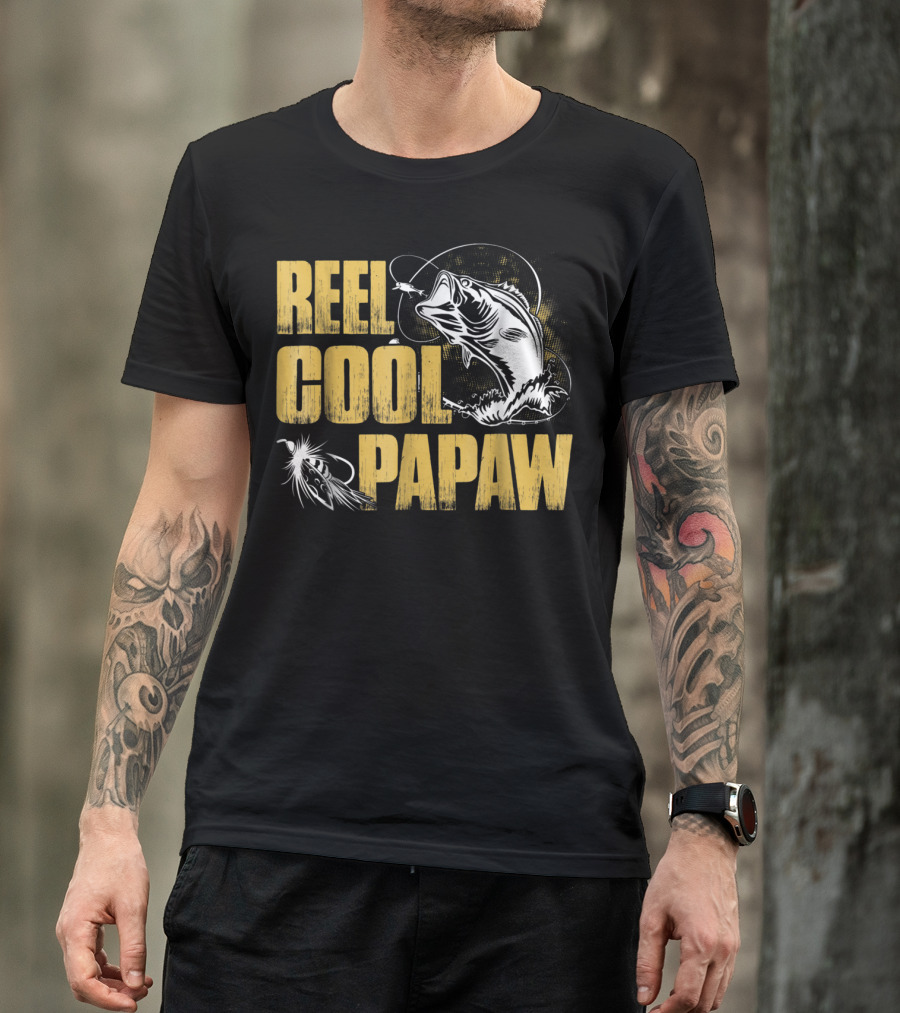 Reel Cool Papaw Fishing Bass Jumping Lure T-Shirt