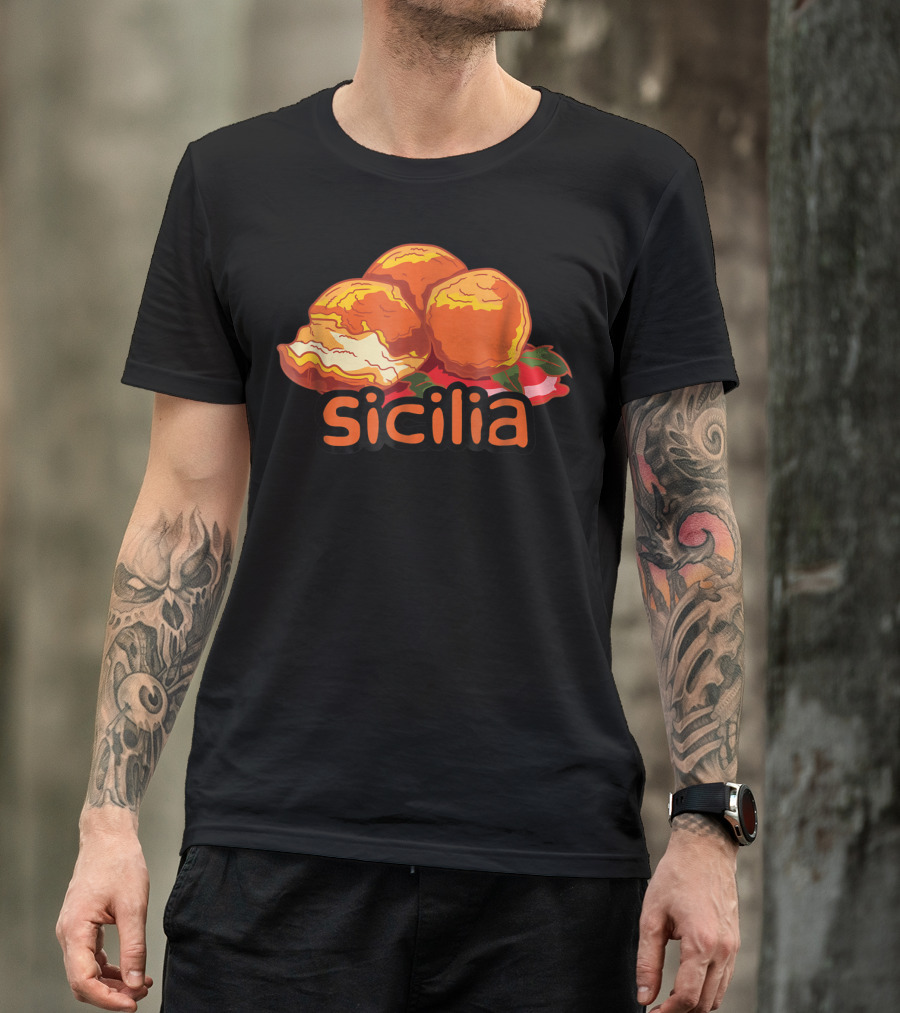 Sicilia Arancini Rice Balls Sicily T-Shirt