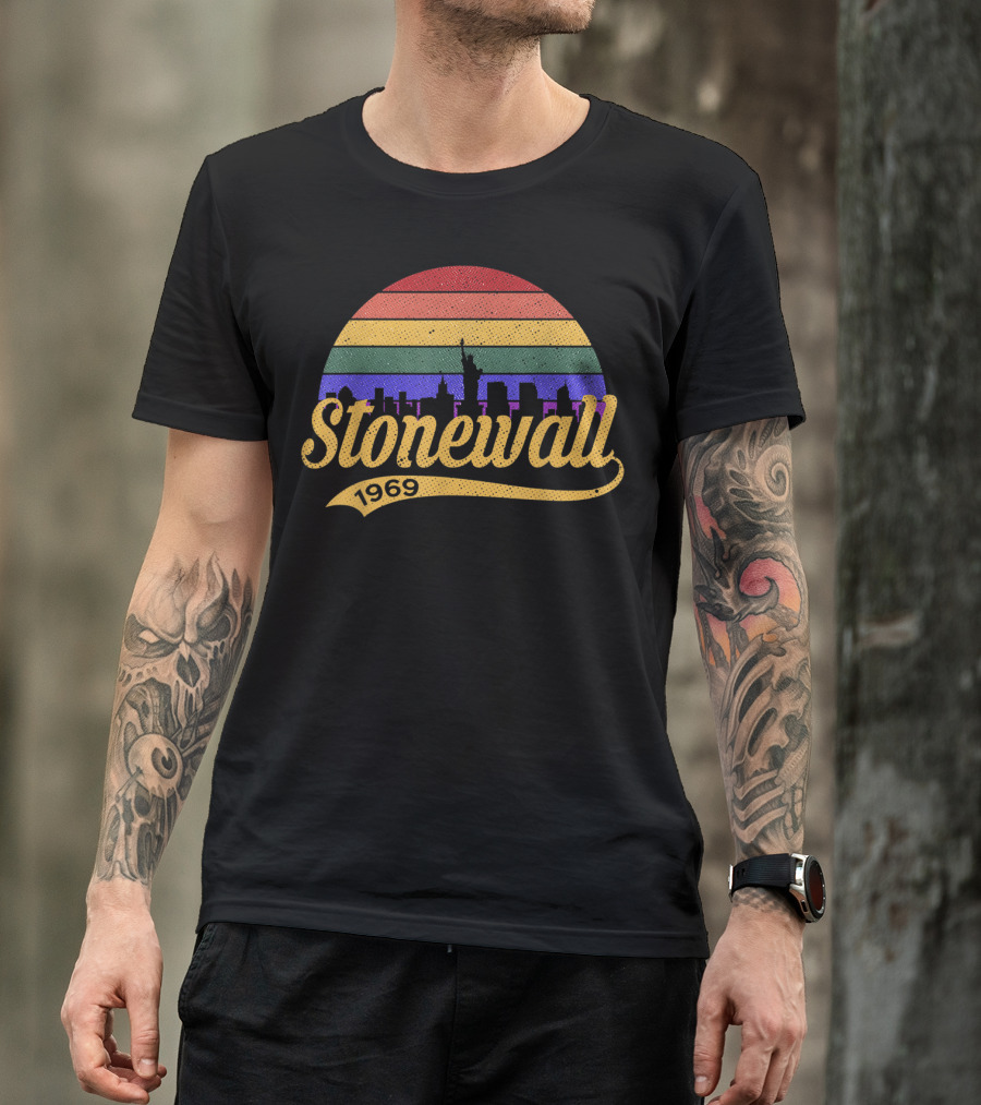 Stonewall 1969 Rainbow Pride Skyline T-Shirt