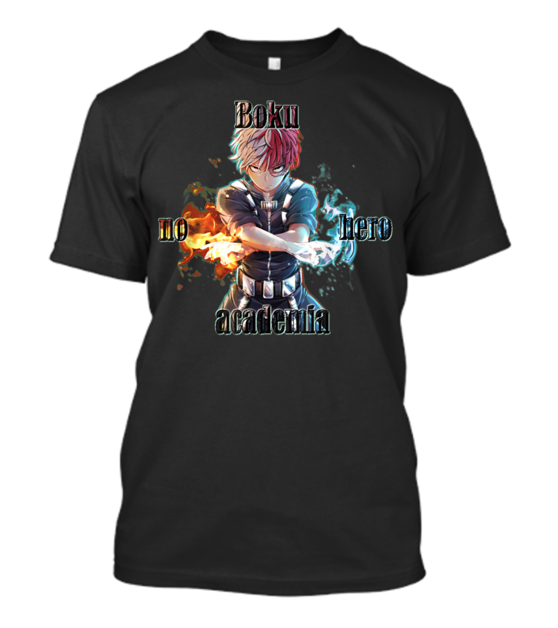Shoto Todoroki Boku No Hero Academia Fire And Ice Power T-Shirt