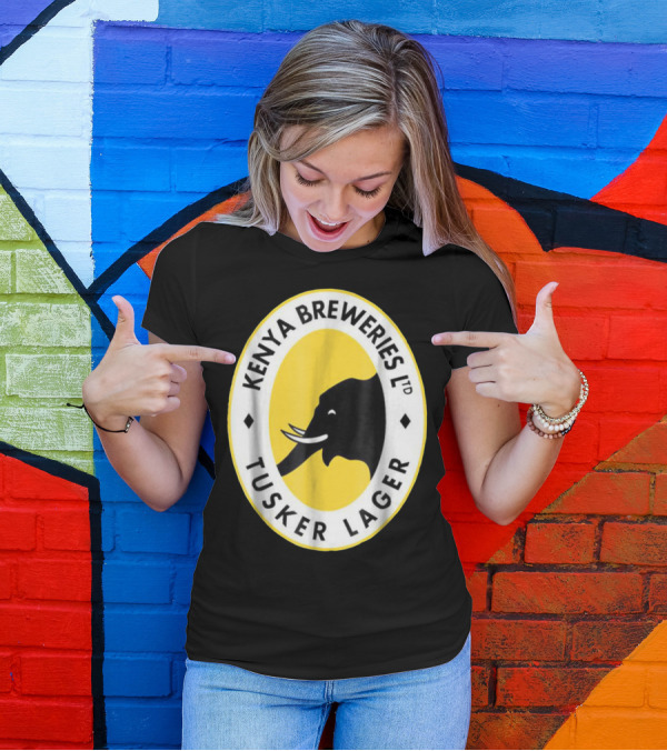 Kenya Breweries Ltd Tusker Lager African Elephant Icon T-Shirt