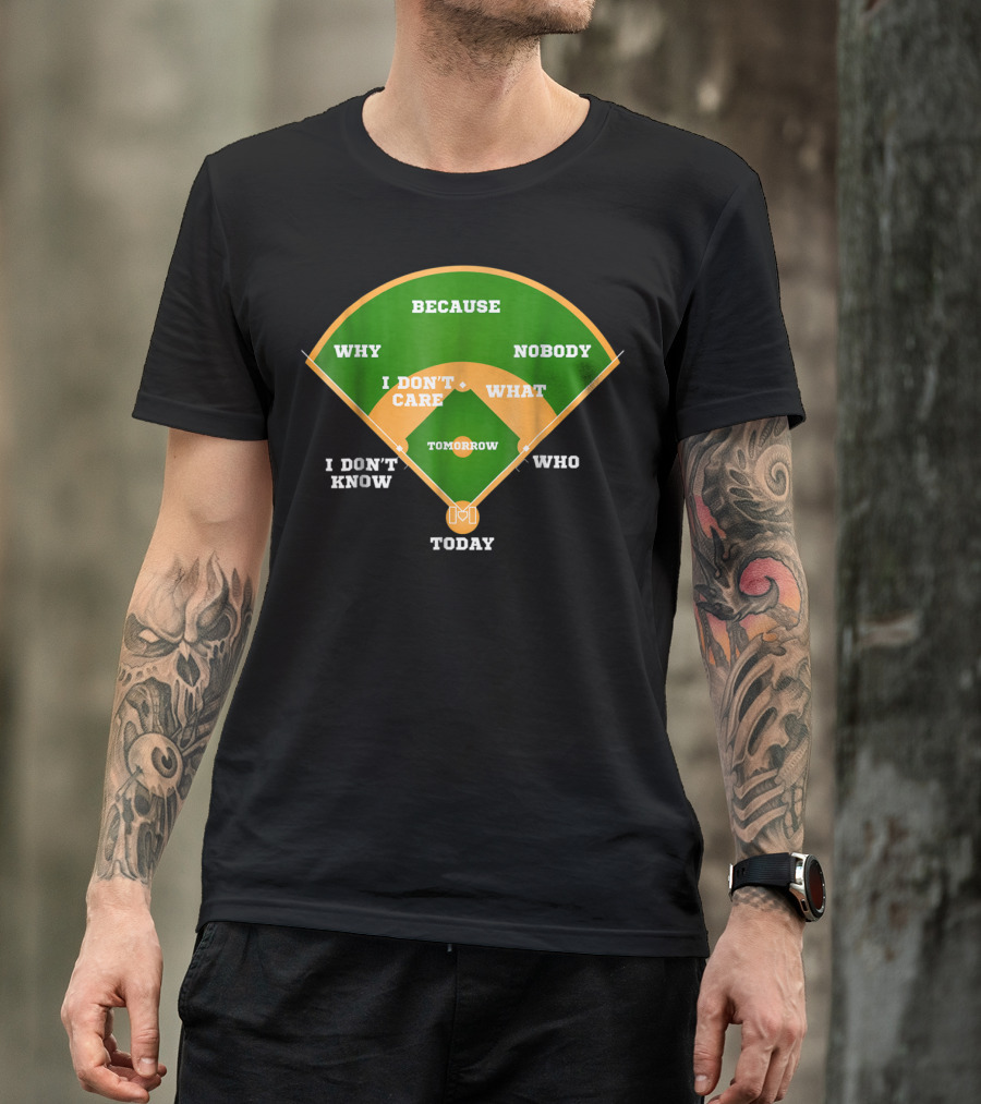Because Nobody Why I Don't Care What I Don't Know Who Tomorrow Today T-Shirt