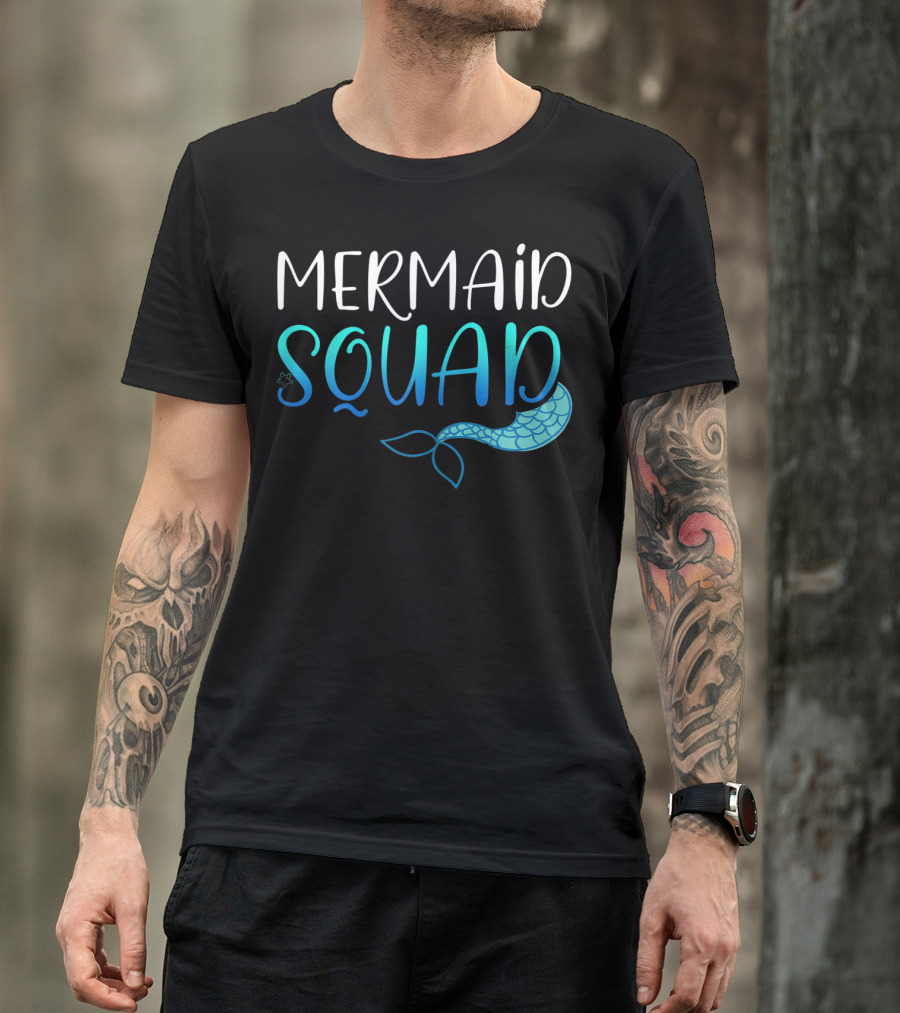 Mermaid Squad Fun Ocean Tail Insight T-Shirt