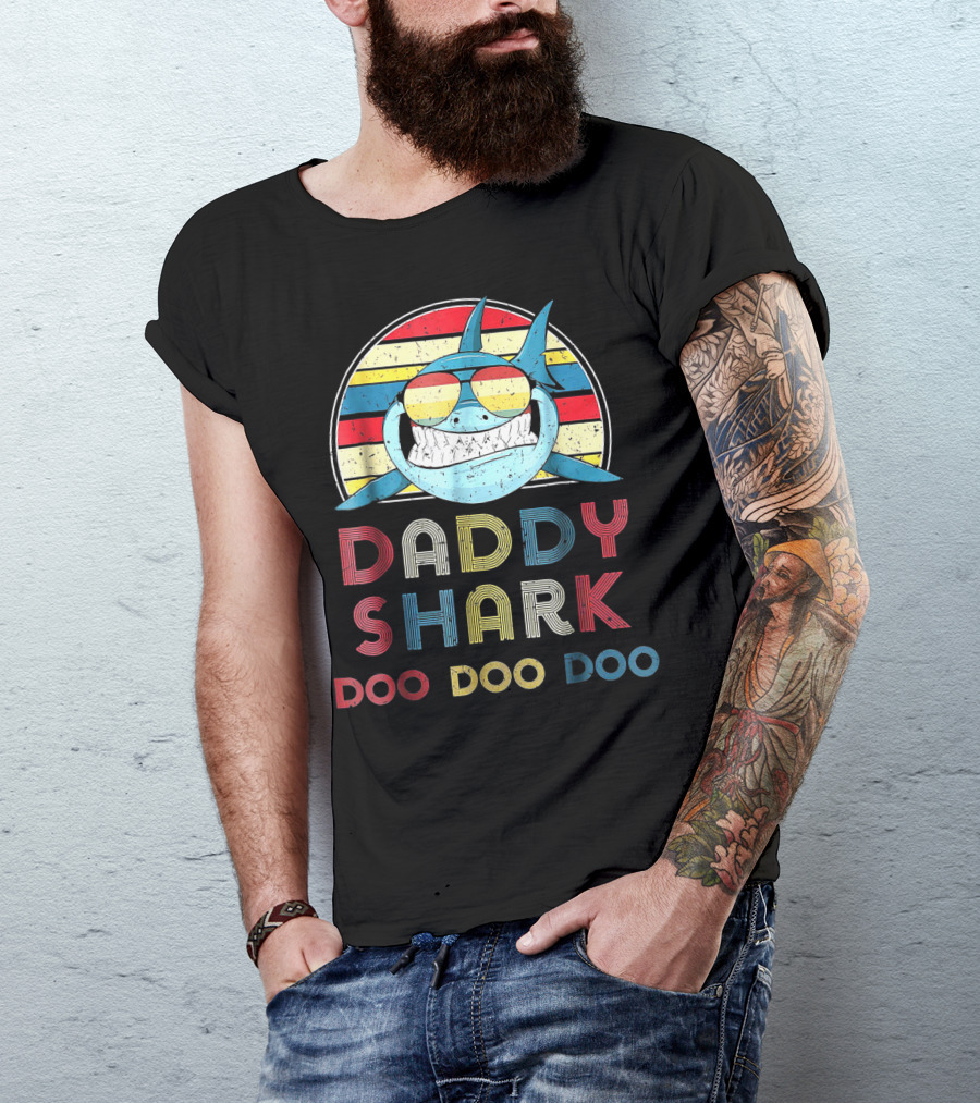 Daddy Shark Doo Doo Doo Vintage T-Shirt