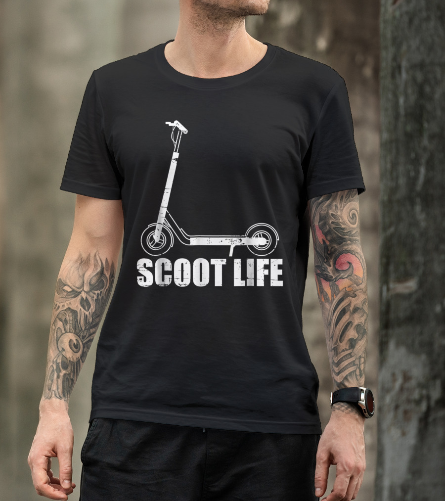 Scoot Life Kick Scooter Riders Mens T-Shirt