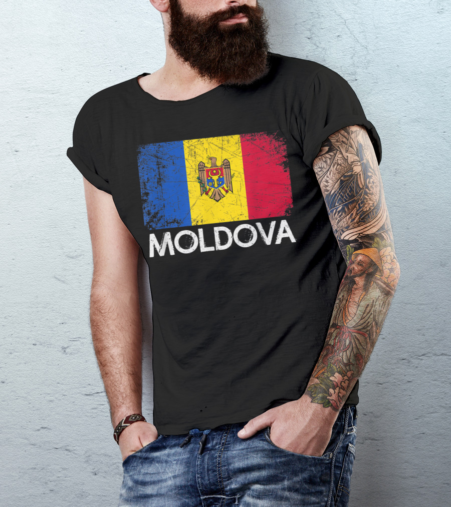 Vintage Moldovan Flag Moldova T-Shirt
