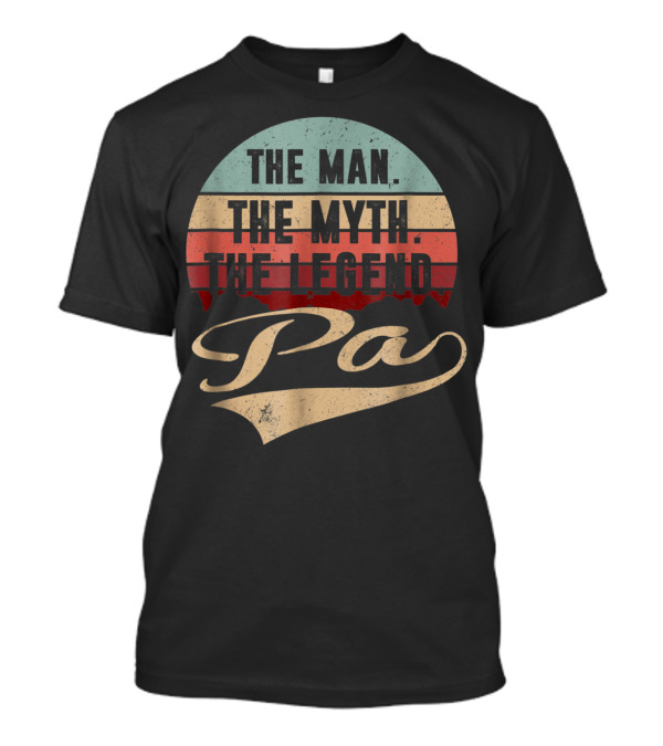 The Man The Myth The Legend Pa Vintage Style Retro Sunset T-Shirt