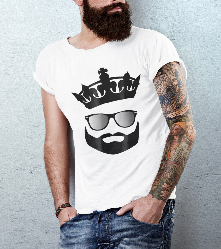 BEARD KINGS SHADES CROWN ICONIC T-Shirt