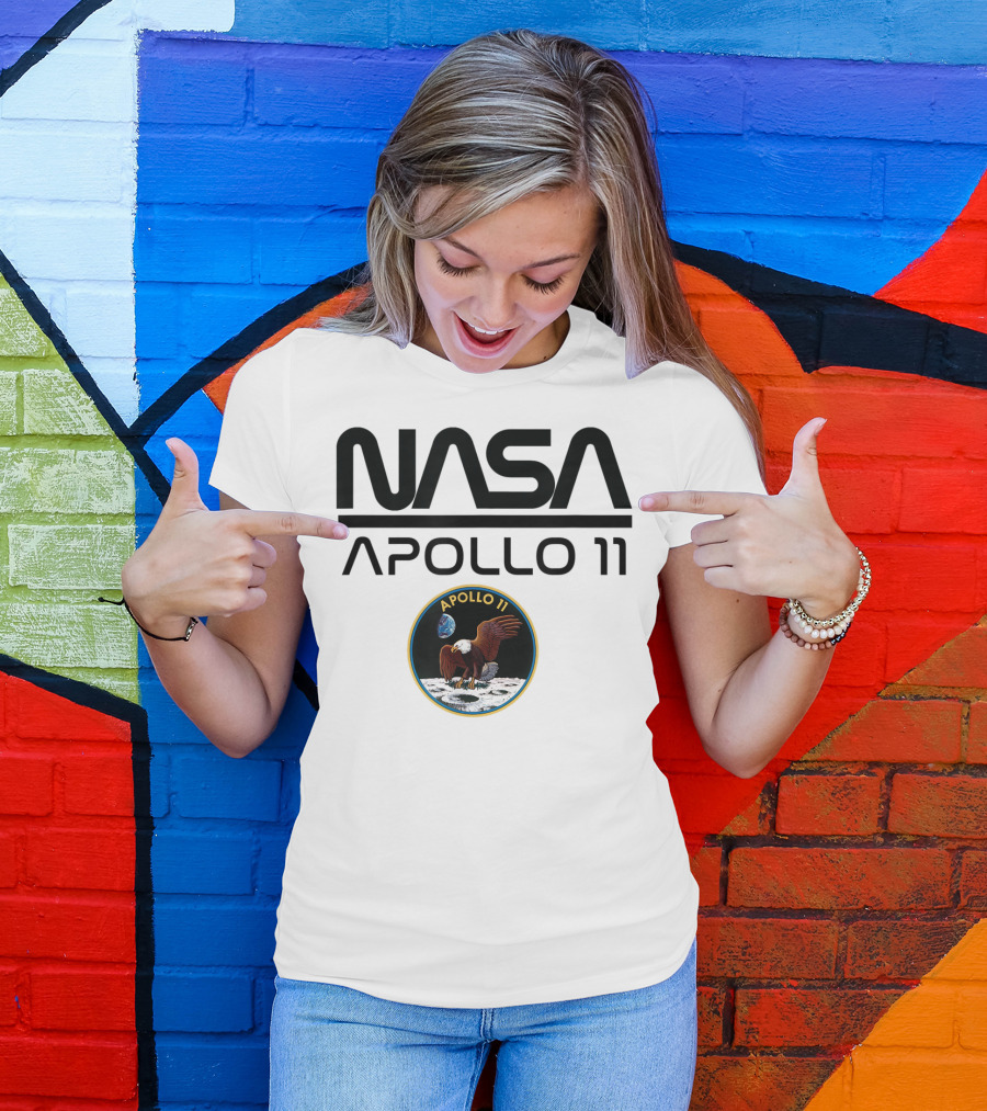 NASA Apollo 11 Moon Landing Mission Patch T-Shirt