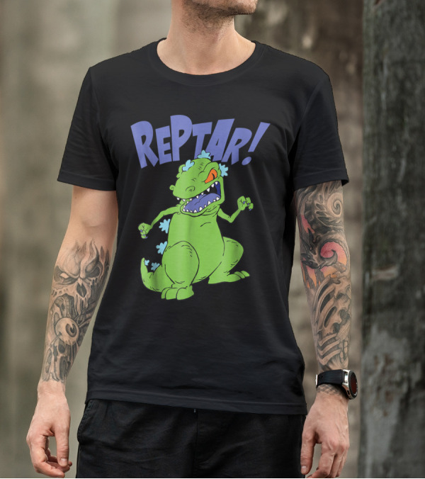 Reptar Rugrats Nickelodeon Animated Dinosaur Character T-Shirt