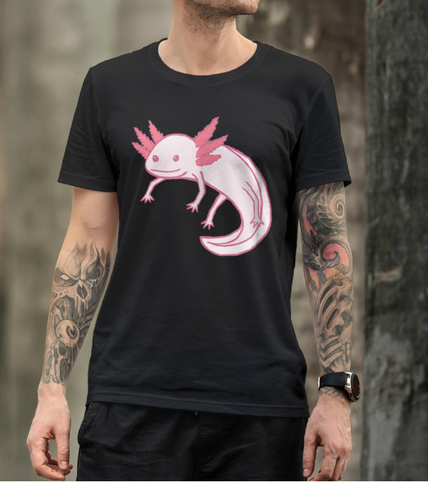 Pink Axolotl Cute Animal T-Shirt