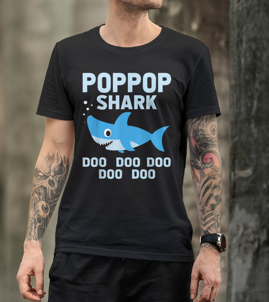 POPGOP SHARK DOO DOO DOO DOO DOO T-Shirt