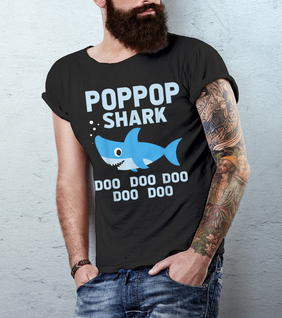 POPGOP SHARK DOO DOO DOO DOO DOO T-Shirt