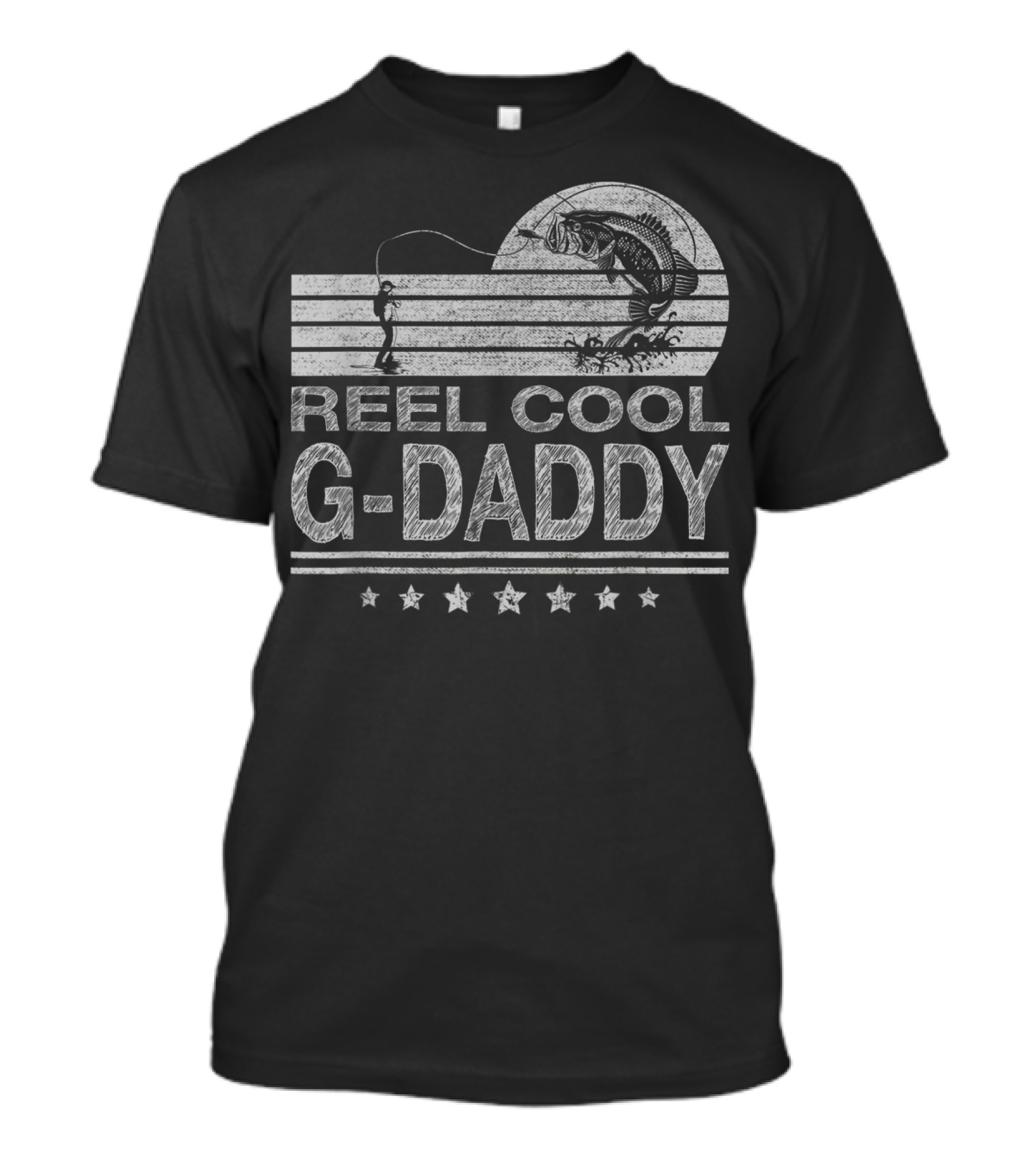 Reel Cool G Daddy Vintage Fisherman Papa Father Angler T-Shirt